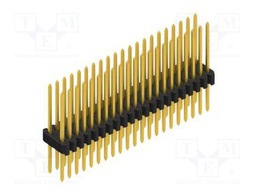 Connector: pin strips; pin header; male; PIN: 42; 1.27mm; THT; 2x21