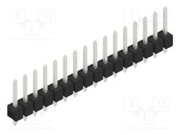 Connector: pin strips; pin header; male; PIN: 16; 2.54mm; THT; 1x16