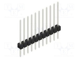 Connector: pin strips; pin header; male; PIN: 11; 2.54mm; THT; 1x11