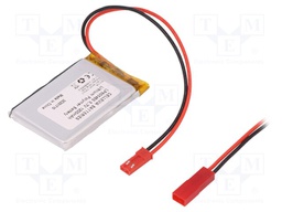 Re-battery: Li-Po; 3.7V; 1200mAh; Leads: cables; 6x34x50mm