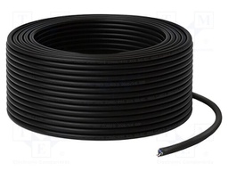 Wire; U/UTP; 4x2x23AWG; 6; wire; Cu; PVC; black; 100m