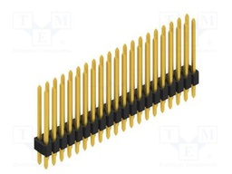 Connector: pin strips; pin header; male; PIN: 40; 1.27mm; THT; 2x20