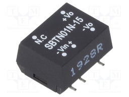 Converter: DC/DC; 1W; Uin: 21.6÷26.4V; 15VDC; Iout: 6.7÷67mA; SMD