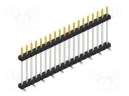Connector: pin strips; pin header; male; PIN: 19; 2mm; SMT; 1x19