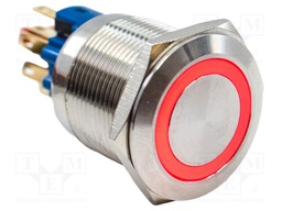 Switch: vandal resistant; SPST-NO + SPST-NC; 2A/48VDC; IP65; 24V