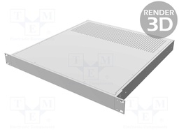 Enclosure: 19" standard; 1U; Enclos.mat: aluminium; Y: 457mm