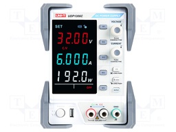 Power supply: laboratory; Channels: 1; 0÷32VDC; 0÷6A; 192W