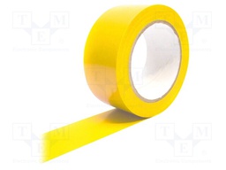 Tape: marking; yellow; L: 33m; W: 50mm; self-adhesive; Thk: 0.15mm