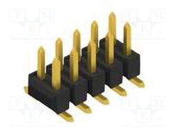 Connector: pin strips; pin header; male; PIN: 10; 2.54mm; SMT; 2x5