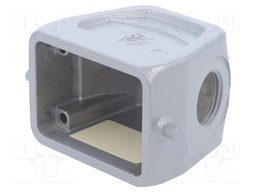 Enclosure: for HDC connectors; size 6; Locking: for latch; M20
