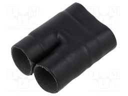 Cable breakout; glued; black; elastomer; -75÷150°C; No.of term: 2