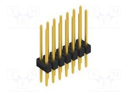 Connector: pin strips; pin header; male; PIN: 14; 2.54mm; THT; 2x7