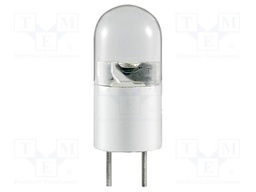 LED lamp; cool white; G4; 12VDC; 12VAC; 10lm; 0.3W; 120°; 6400K
