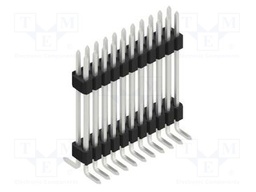Connector: pin strips; pin header; male; PIN: 22; 1.27mm; SMT; 2x11