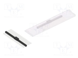 Connector: pin strips; pin header; male; PIN: 21; 2.54mm; SMT; 1x21