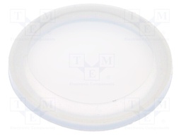 Cover; IP68; transparent; Ø23.6x3mm