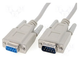 Cable; D-Sub 9pin socket,D-Sub 9pin plug; Len: 3m; Øcable: 5mm