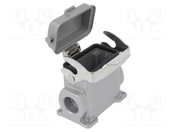Enclosure: for HDC connectors; C146; size E10; with latch; M25