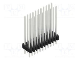 Connector: pin strips; pin header; male; PIN: 22; 1.27mm; THT; 2x11