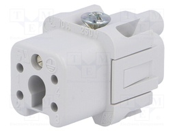 Connector: HDC; female; CK/MK; PIN: 5; 4+PE; size 21.21; 10A; 250V