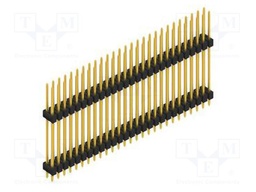 Connector: pin strips; pin header; male; PIN: 54; 2.54mm; THT; 2x27