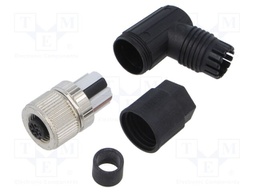 Plug; M12; PIN: 4; female; A code-DeviceNet / CANopen; for cable