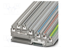 Splice terminal: rail; 13.5A; 250V; push-in; PA; L: 44.6mm; W: 3.5mm
