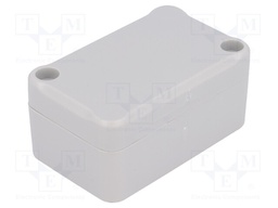 Enclosure: multipurpose; X: 40mm; Y: 64mm; Z: 30mm; polystyrene; grey