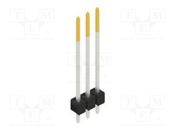 Connector: pin strips; pin header; male; PIN: 3; 2.54mm; THT; 1x3