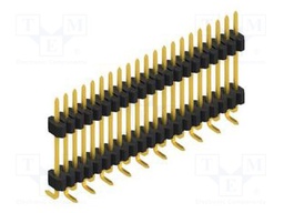 Connector: pin strips; pin header; male; PIN: 21; 1.27mm; SMT; 1x21