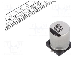 Capacitor: hybrid; 220uF; 25VDC; ESR: 27mΩ; ZE; SMD; ±20%; -55÷125°C