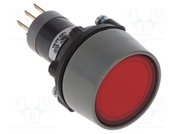 Switch: push-button; Pos: 2; SPDT; 6A/24VDC; 5A/250VAC; on panel