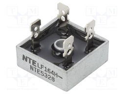 Single-phase bridge rectifier; Urmax: 1kV; If: 25A; Ifsm: 400A; THT