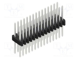 Connector: pin strips; pin header; male; PIN: 30; 1.27mm; THT; 2x15
