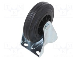 Transport wheel; Ø: 125mm; W: 38mm; H: 156mm; rigid; 100kg; -20÷80°C