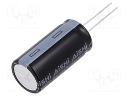 Capacitor: electrolytic; THT; 10000uF; 16VDC; Ø22x50mm; ±20%; 2000h