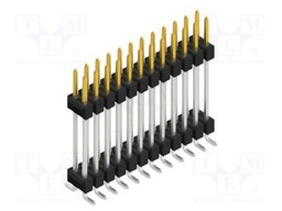 Connector: pin strips; pin header; male; PIN: 24; 2.54mm; SMT; 2x12