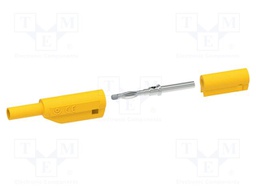 Connector: 2mm banana; plug; yellow