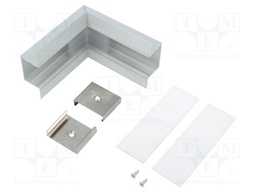 Connector 90°; silver; aluminium; Application: VARIO30-05