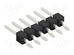 Connector: pin strips; pin header; male; PIN: 6; 2.54mm; SMT; 1x6