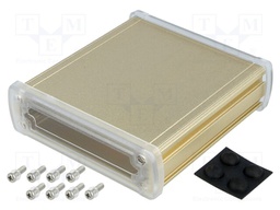 Enclosure: multipurpose; X: 113.7mm; Y: 119mm; Z: 35.2mm; golden