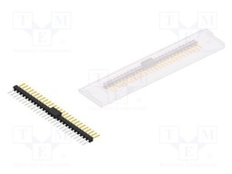 Connector: pin strips; pin header; male; PIN: 27; 2.54mm; SMT; 1x27