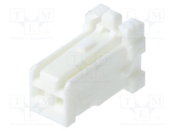 Plug; wire-wire/PCB; female; PNI; 2mm; PIN: 2; w/o contacts; crimped