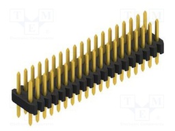 Connector: pin strips; pin header; male; PIN: 38; 1.27mm; THT; 2x19