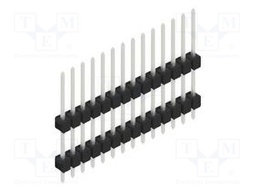 Connector: pin strips; pin header; male; PIN: 14; 2.54mm; THT; 1x14