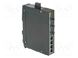 Industrial module: switch Ethernet; unmanaged; 9÷60VDC; RJ45,SC