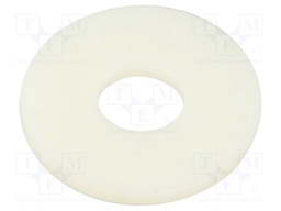 Washer; round; D=37mm; h=3mm; polyamide; natural