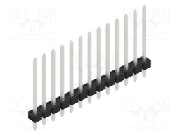 Connector: pin strips; pin header; male; PIN: 13; 2.54mm; THT; 1x13