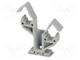 Mounting clamp; L: 39mm; ways: 2; W: 10mm; H: 47mm; Body: grey