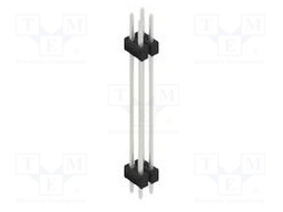 Connector: pin strips; pin header; male; PIN: 4; 2.54mm; THT; 2x2